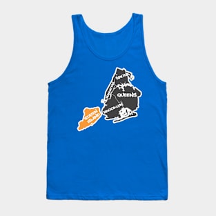 5 Boroughs Map Tank Top